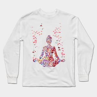 Mind and psychology, Rorschach, yoga Long Sleeve T-Shirt